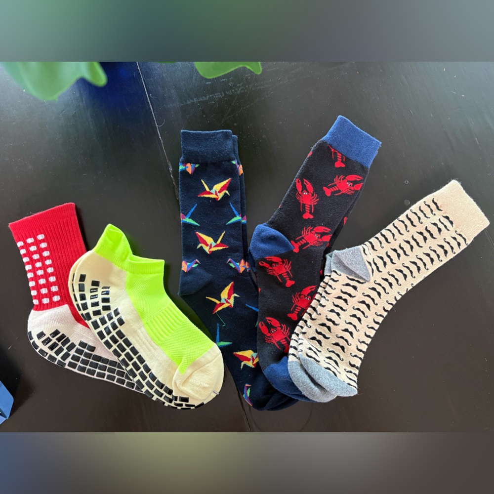 Colorful Non-Slip Men's Socks